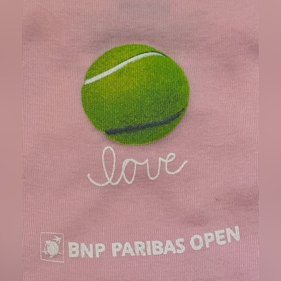 FILA 6M BNP Paribas Open Tennis Ball “LOVE” Pink Onesie - Picture 3 of 6